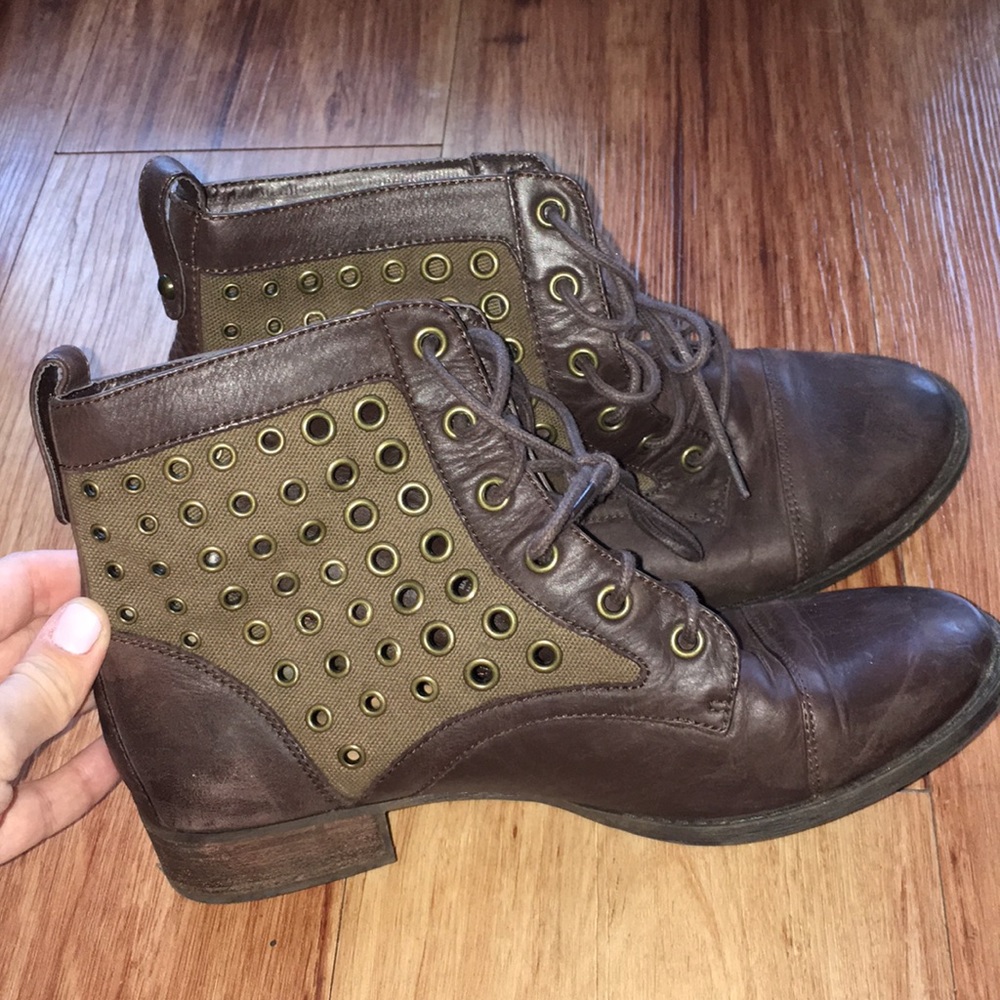 Super cute combat booties